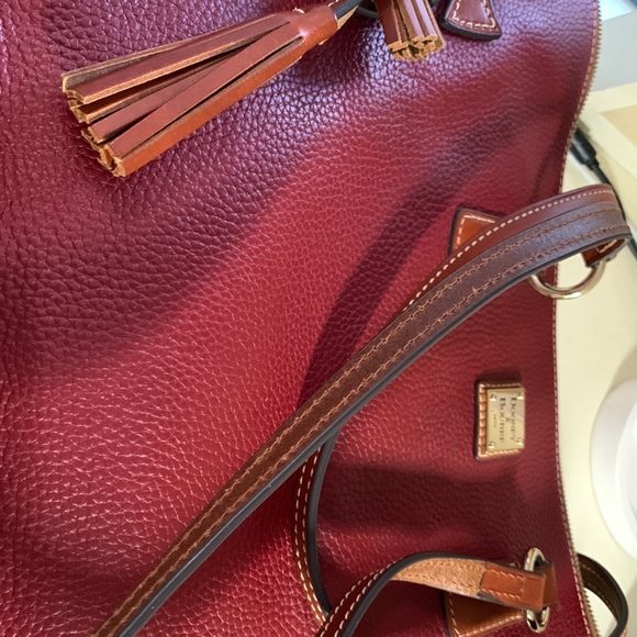 Dooney & Bourke Burgundy Tote Bag - Picture 8 of 13